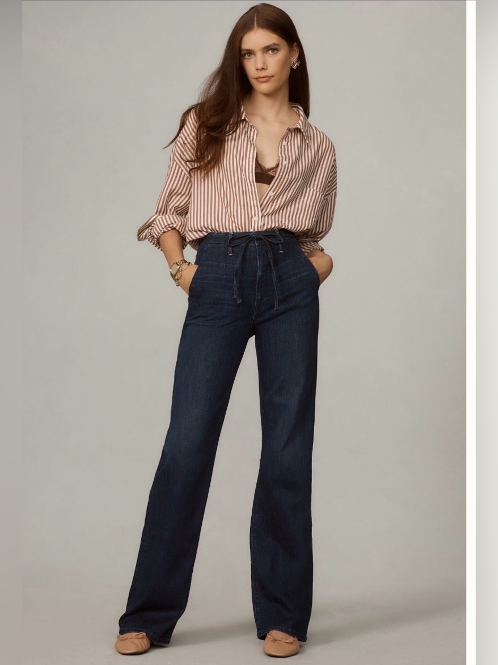 NWT Mother Denim The Tied Up Maven Prep Heel Jeans